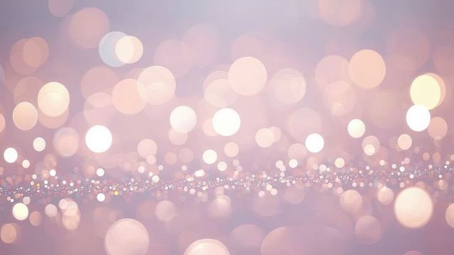 Dreamy Pastel Bokeh Lights with Sparkling Band