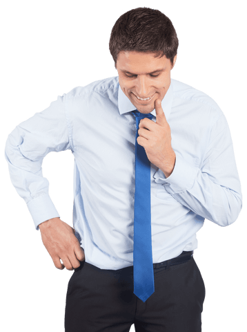 transparent happy businessman adjusting tie - Download Free Stock Videos Pikwizard.com