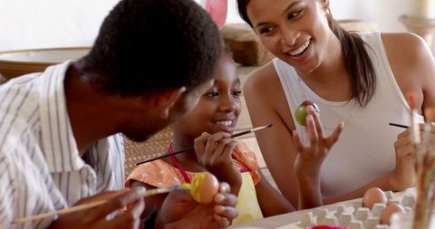 Family Bonding Through Egg Painting at Home
