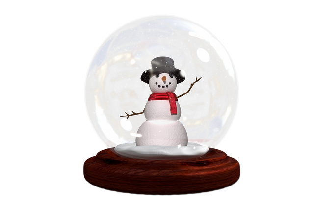 Charming Snowman in Transparent Snow Globe, Christmas Decor - Download Free Stock Videos Pikwizard.com