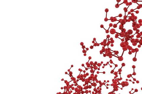 Red Molecules on Transparent Background with Copy Space - Download Free Stock Videos Pikwizard.com