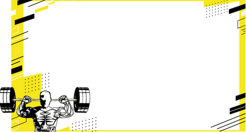 transparent barbell lifting line art with yellow-black border - Download Free Stock Videos Pikwizard.com