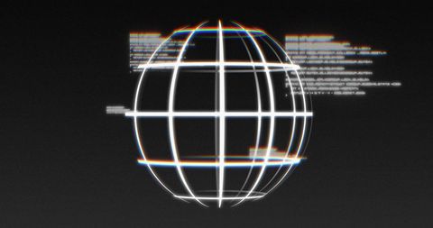 Digital Globe with Virtual Data Streams on Dark Background - Download Free Stock Images Pikwizard.com