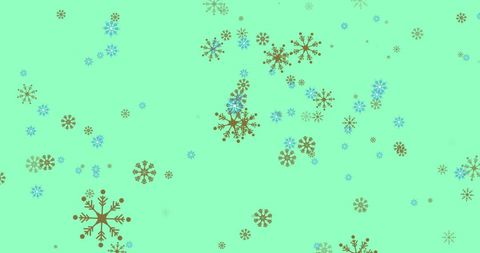 Festive Snowflakes on Green Backdrop for Christmas Celebration - Download Free Stock Images Pikwizard.com