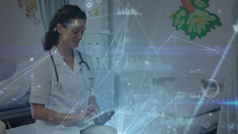 Innovative Data-Centric Healthcare with Female Doctor Utilizing Tablet