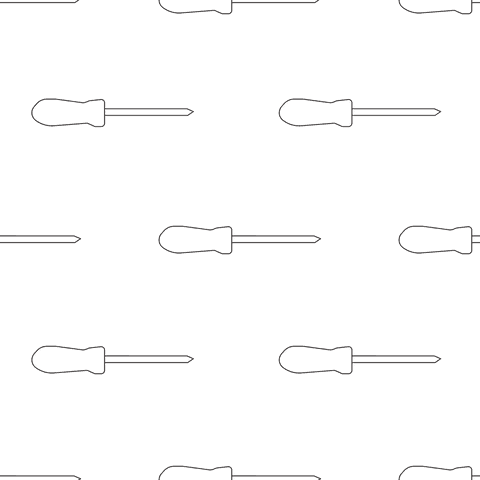 Transparent Pattern of Black Screwdrivers on Clear Background - Download Free Stock Videos Pikwizard.com
