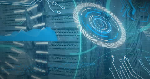 Futuristic Global Network Interface with Digital Overlay