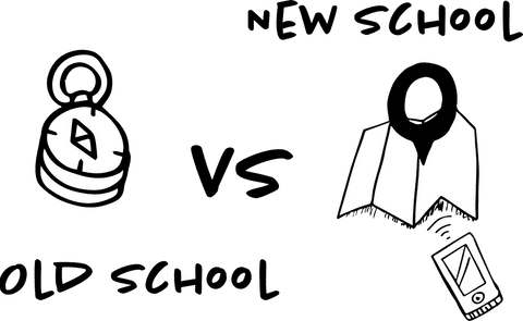 transparent icons charting old school vs new school concepts - Download Free Stock Videos Pikwizard.com