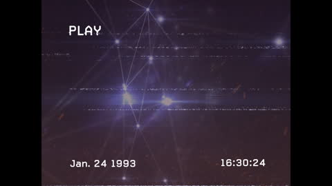 Digital Data Processing Animation with Retro Glitch Effects