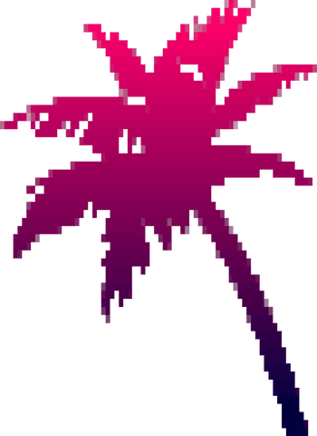 retro pixel art palm tree on transparent background - Download Free Stock Videos Pikwizard.com