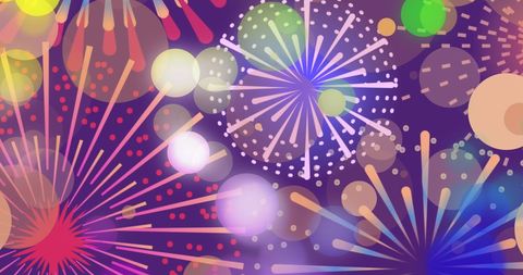 Vibrant Fireworks and Lights for New Year Celebration - Download Free Stock Images Pikwizard.com