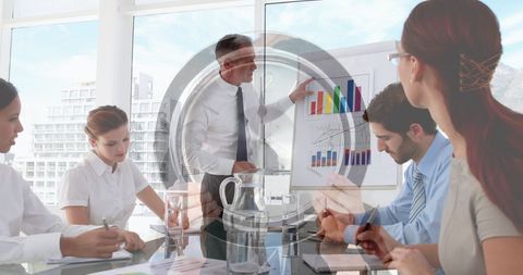 Business Meeting Merges with Time Management Concept - Download Free Stock Images Pikwizard.com