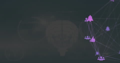 Networking Innovation with Stylized Human Brain and Digital Icons