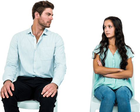 transparent couple facing relationship conflict in silence - Download Free Stock Videos Pikwizard.com