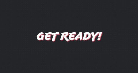 Retro Game Screen 'Get Ready' with Dynamic Shapes - Download Free Stock Images Pikwizard.com