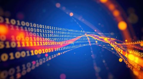 futuristic data flow with glowing binary code visualizing technology - Download Free Stock Images Pikwizard.com