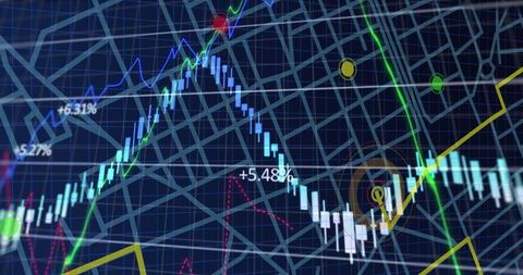 abstract financial graph overlay on urban map grid interface - Download Free Stock Images Pikwizard.com