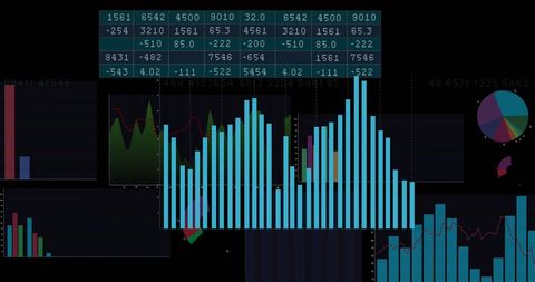 Dynamic Data Visualization Depicting Financial Growth Trends - Download Free Stock Images Pikwizard.com