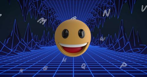 Floating Emoji in Digital Metaverse Environment - Download Free Stock Images Pikwizard.com