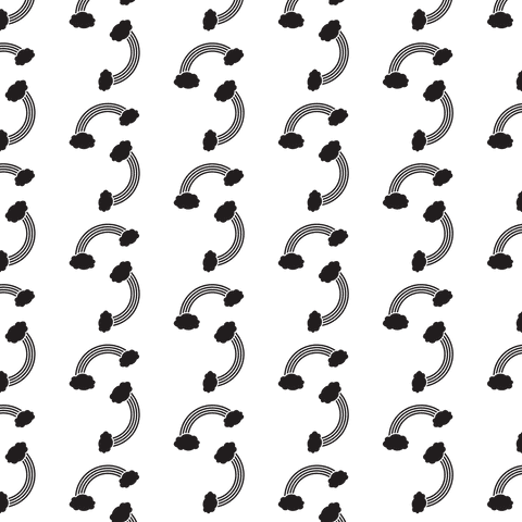 Seamless Black Rainbow Pattern on Transparent Background - Download Free Stock Videos Pikwizard.com