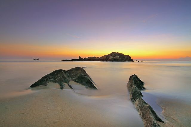 Photo of an Island during Sunset - Download Free Stock Photos Pikwizard.com