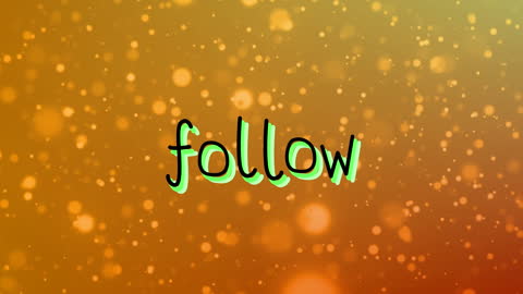 Social Media Follow Text Animated Against Abstract Background