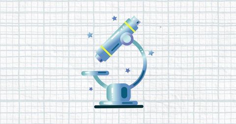 Digital Art of Telescope with Stars on Graph Paper Background - Download Free Stock Images Pikwizard.com