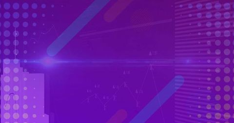Neon Purple Data Visualization Background for Vertical Video with Animated Chart Flare