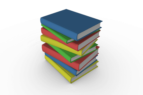 Colorful Book Stack on Transparent Background Offering Space - Download Free Stock Videos Pikwizard.com