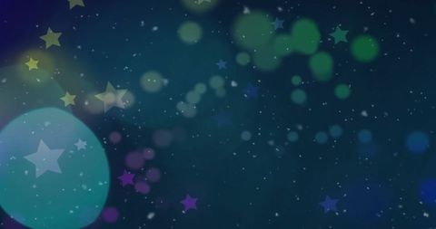 Magical Night Sky with Stars and Snow - Download Free Stock Images Pikwizard.com