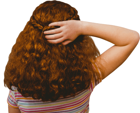 curly brunette girl with transparent braided hairstyle - Download Free Stock Videos Pikwizard.com