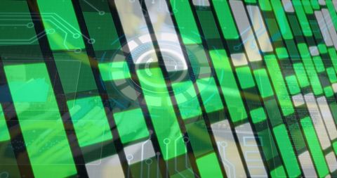 Futuristic Digital Network with Circuitry and Green Lights - Download Free Stock Images Pikwizard.com