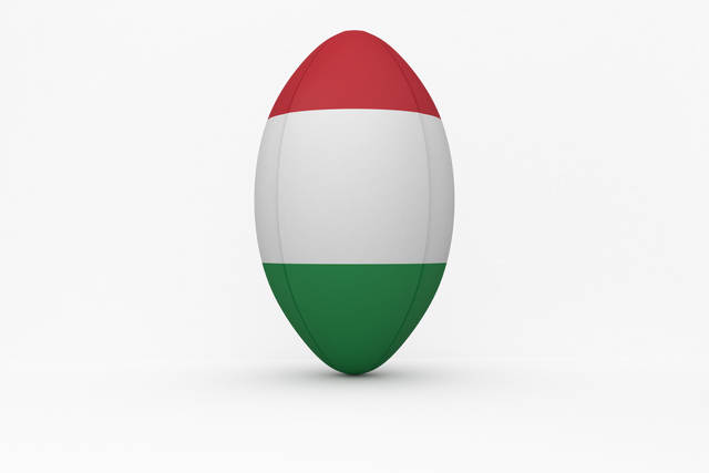 Transparent Rugby Ball with Italy Flag Design - Download Free Stock Videos Pikwizard.com