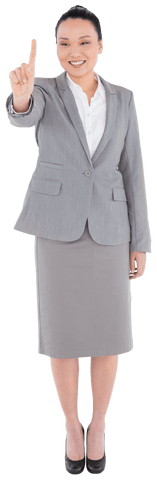 smiling asian businesswoman pointing finger transparent background - Download Free Stock Videos Pikwizard.com