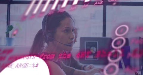 Finance Professionals Analyzing Data in Modern Office Environment