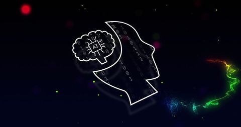 Artificial Intelligence and Data Processing Concept in Digital Interface - Download Free Stock Images Pikwizard.com