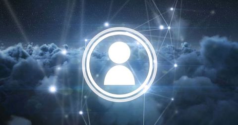 Digital Network Concept with User Icon and Cloud Technology - Download Free Stock Images Pikwizard.com