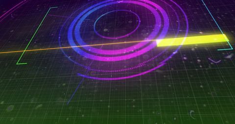 Futuristic Digital Interface with Glowing Multi-Colored Scope - Download Free Stock Images Pikwizard.com