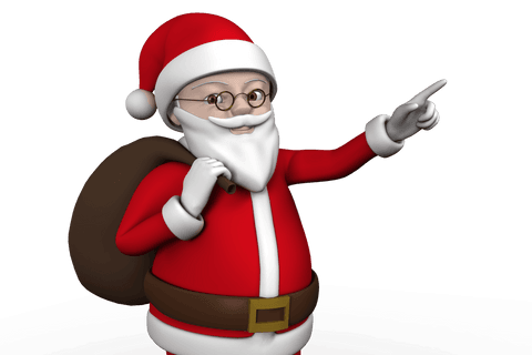 festive santa claus illustration with transparent background - Download Free Stock Videos Pikwizard.com