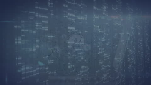 Global Digital Data Processing Background Animation