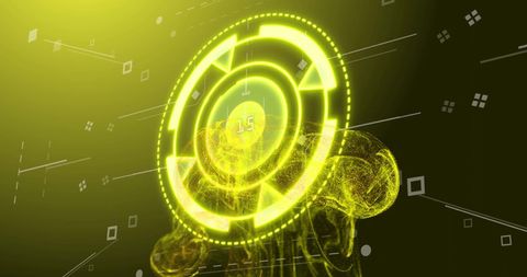 Futuristic Digital Countdown with Glowing Circular Interface - Download Free Stock Images Pikwizard.com
