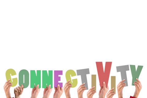 Hands Holding Colorful Letters Spelling Connectivity on Transparent Background - Download Free Stock Videos Pikwizard.com