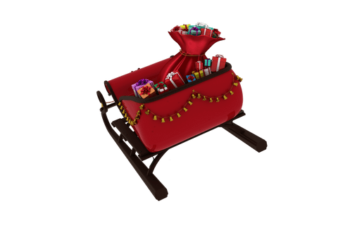 Transparent Santa's Sleigh with Gifts for Christmas Holiday Design - Download Free Stock Videos Pikwizard.com