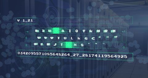 Digital Data Processing Interface Over Computer Servers - Download Free Stock Images Pikwizard.com