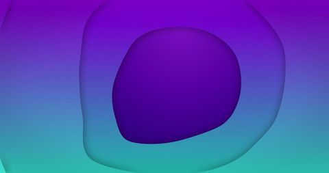 Vibrant Purple and Blue Abstract Organic Shapes on Gradient Background