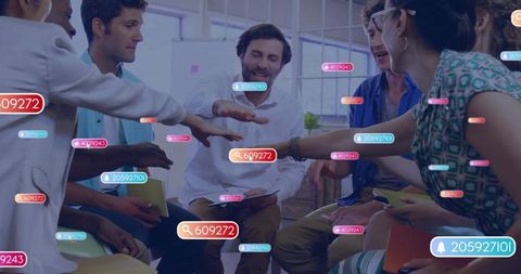 Diverse Team Uniting for Collaborative Innovation in Modern Loft Office