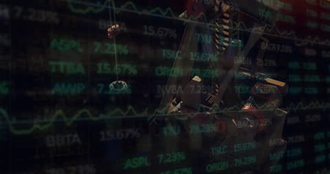 3D Construction Model with Stock Market Data Overlay