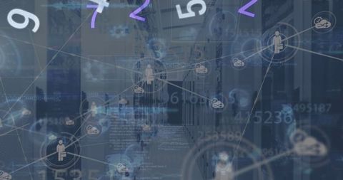Digital Network and Data Processing in Technology Lab - Download Free Stock Images Pikwizard.com