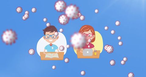 Children Adapting to Social Distancing with COVID-19 Visual Representation