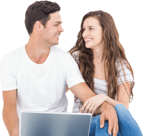 Transparent Loving Couple Enjoying Technology Together - Download Free Stock Videos Pikwizard.com